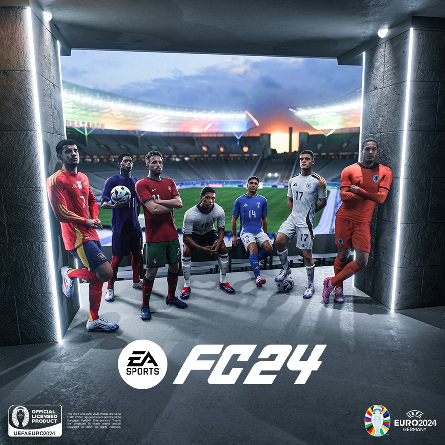 免费更新！ 《EA Sports FC 24》正准备添加 2024 年欧洲杯足球赛。