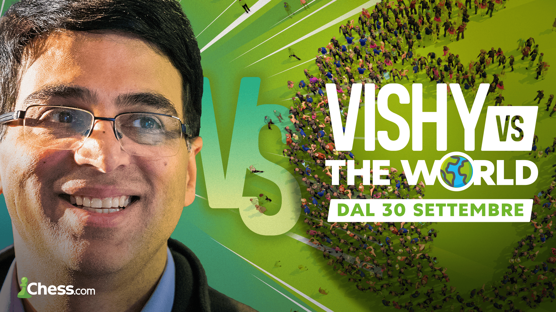 与 GM Viswanathan Anand 一起参加 Vishy vs. the World 比赛！